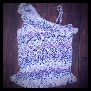 Cute Asymmetrical girls top